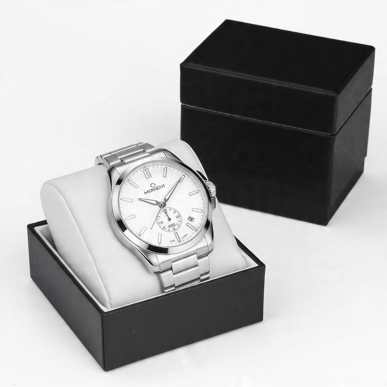 ZEVIO Premium Silver Stainless Steel Watch for Men
